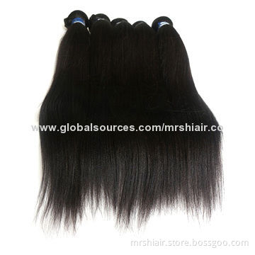 20-inch Light Yaki Brazilian Human Remy Hair Weave